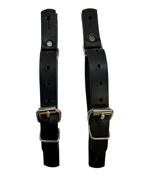 Rough Stock Leather Spur Strap Black - Adult or Junior