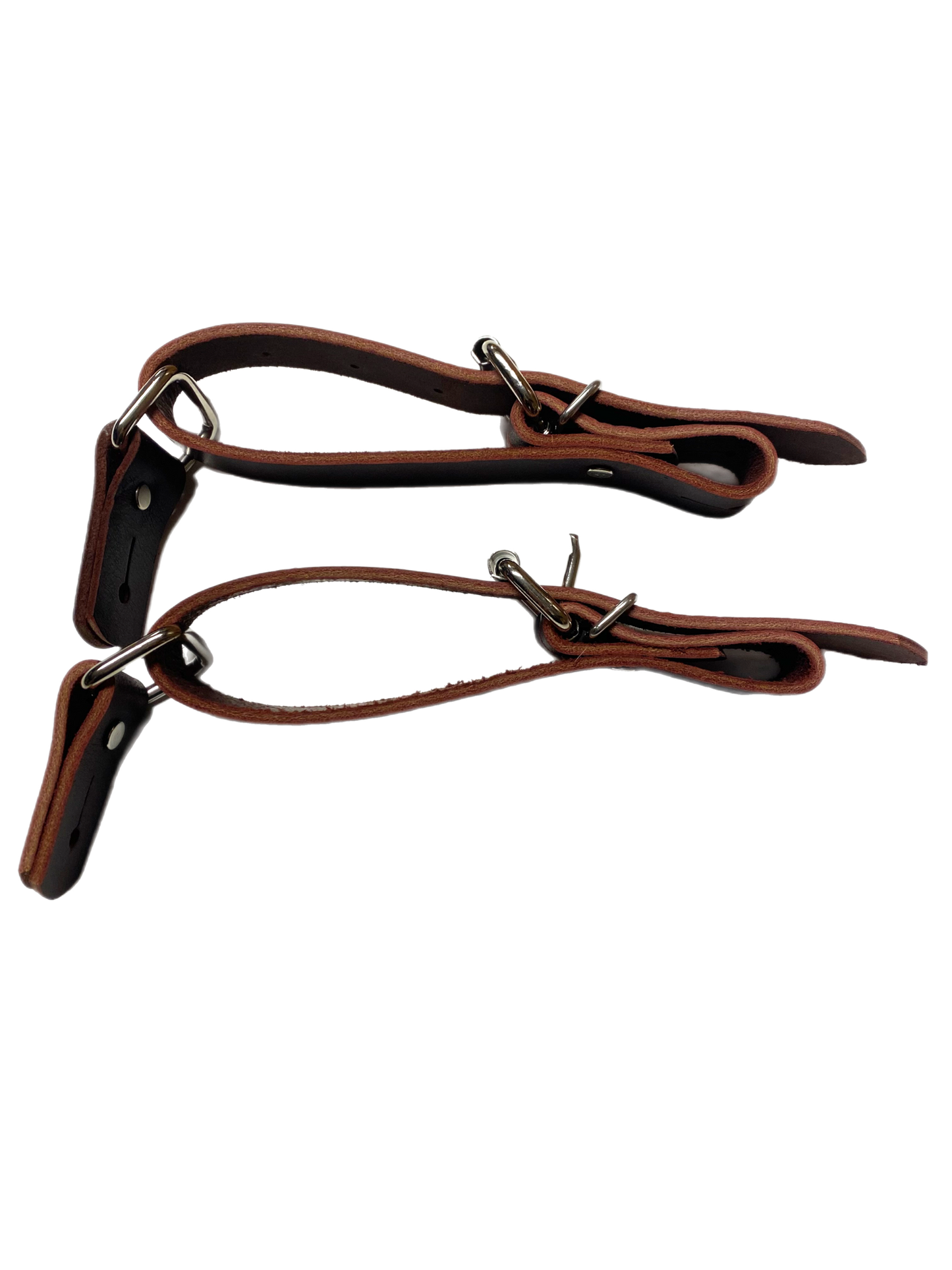 Adult Bull Riding Latigo Spur Straps By Rodeo Hard