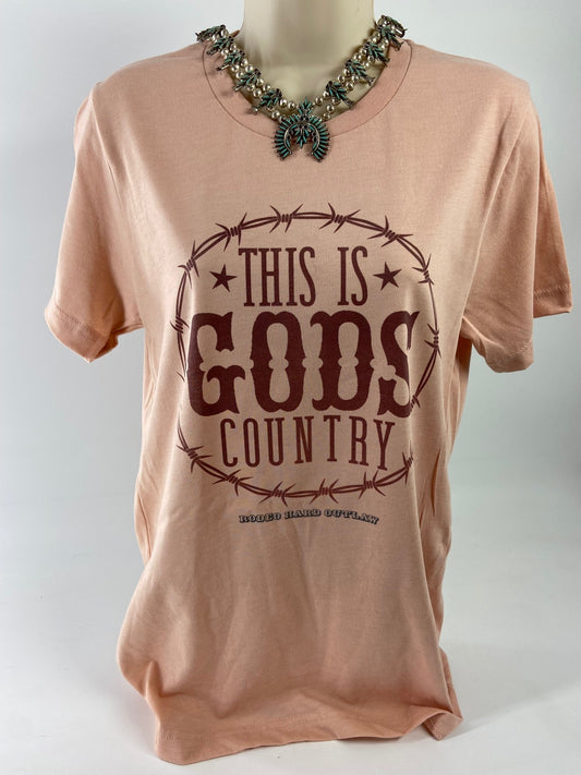 God's Country Western Graphic Tee l Unisex Jersey Short Sleeve Tee
