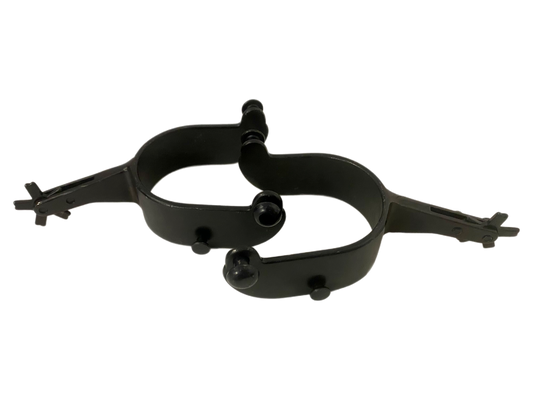Youth Bull Riding Spurs 15 Degree Offset
