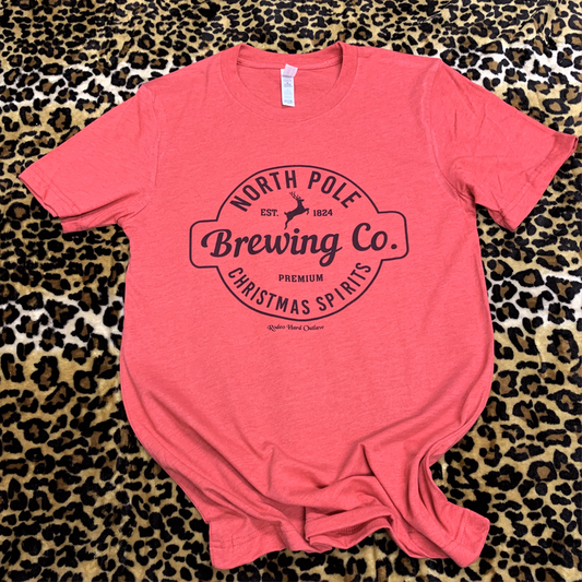 North Pole Brewing Company Christmas Graphic Tee l Unisex Jersey Short Sleeve Tee