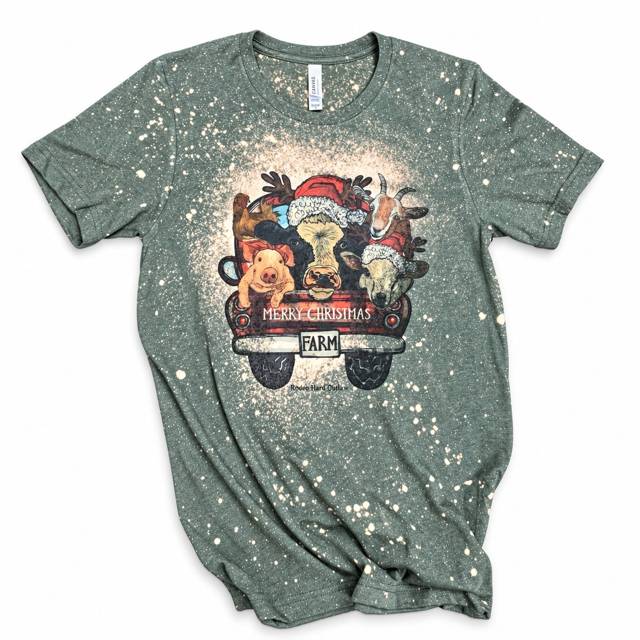 Farm Life western Graphic Holiday tee