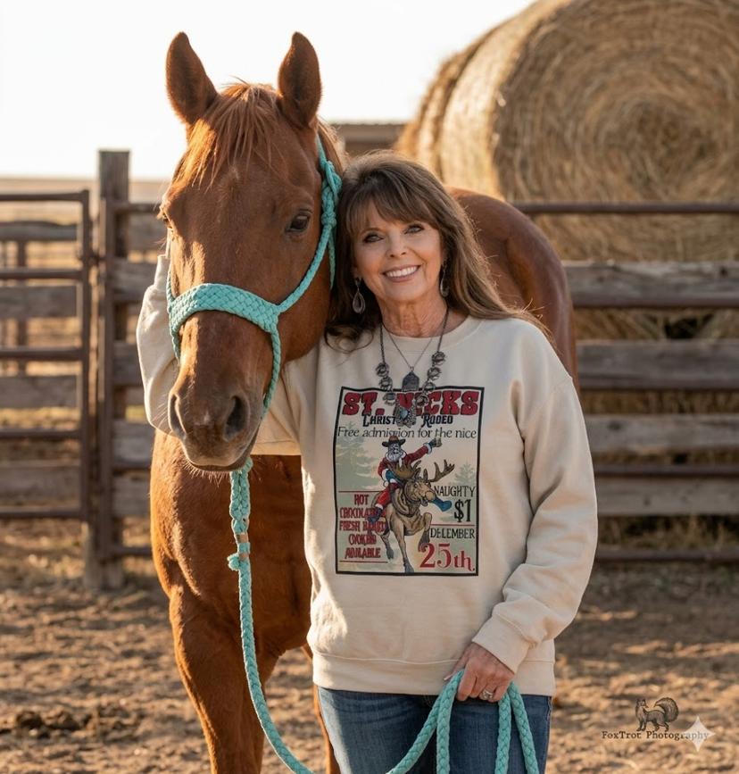 St Nicks Christmas Rodeo Sweatshirt – Western Graphic Pullover